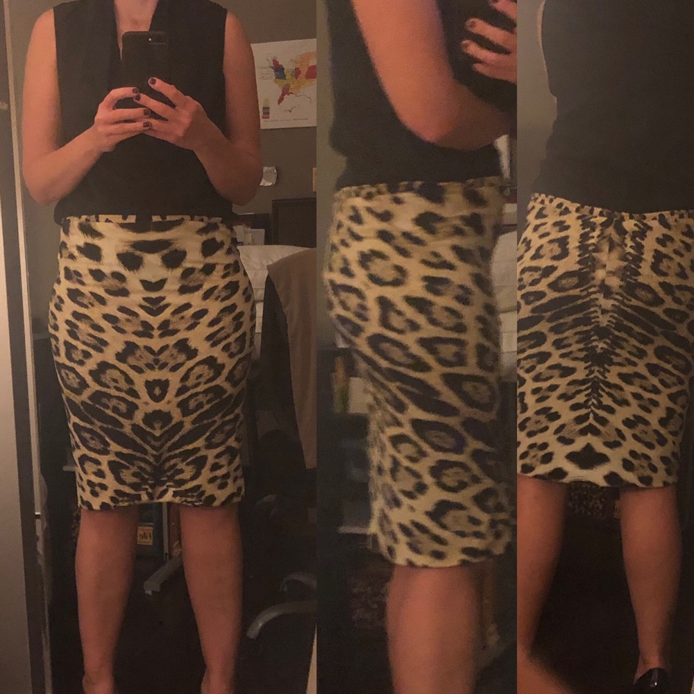 Roberto Cavalli Leopard Skirt